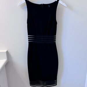 MARCIANO Black Bodycon Dress, Sz 4.